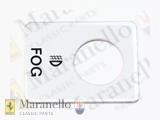 Fog Light Name Plate LHD