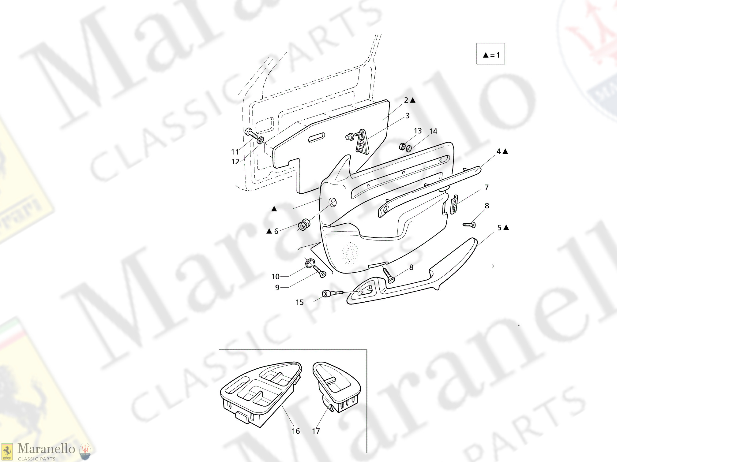 C 65 - Inner Trims: Front Door Panels