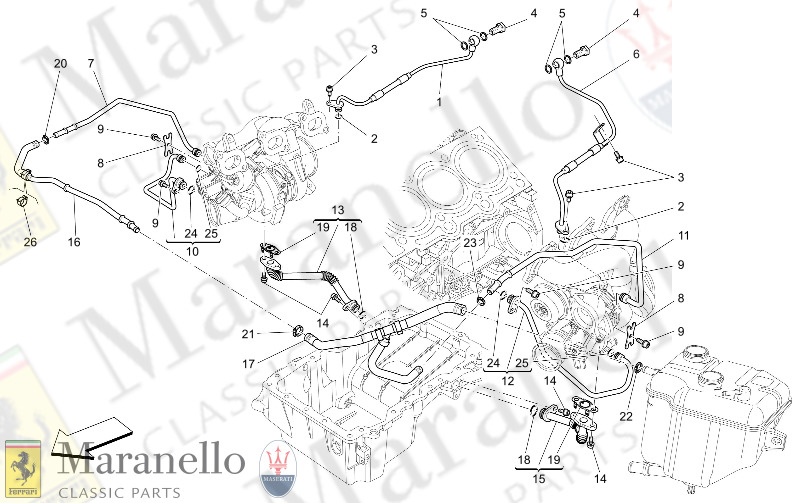 08.61 - 1 RELAYS, FUSES AND BOXES parts diagram for Maserati Ghibli