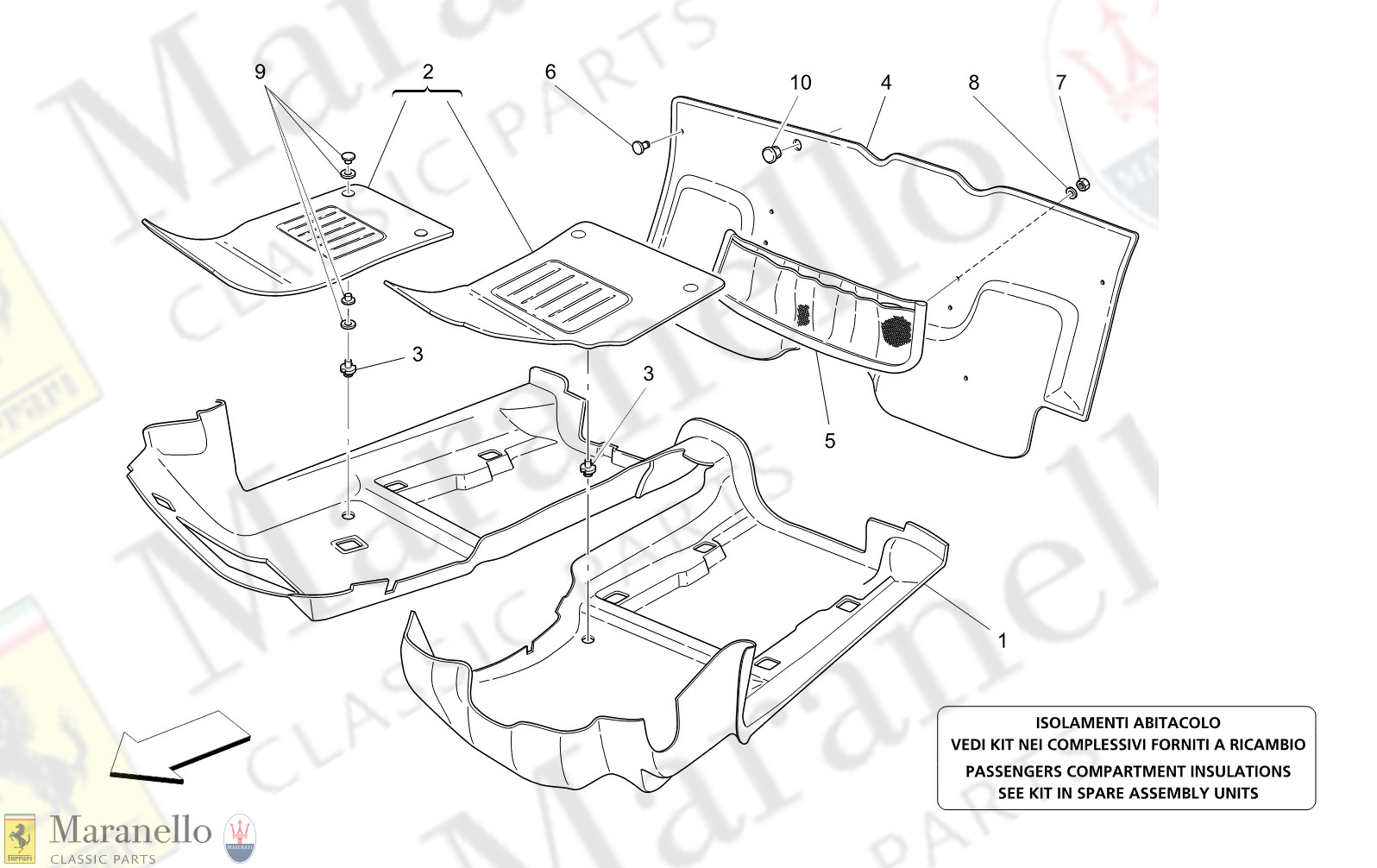 C9.60 - 13 - C960 - 13 Passenger Compartment Mats
