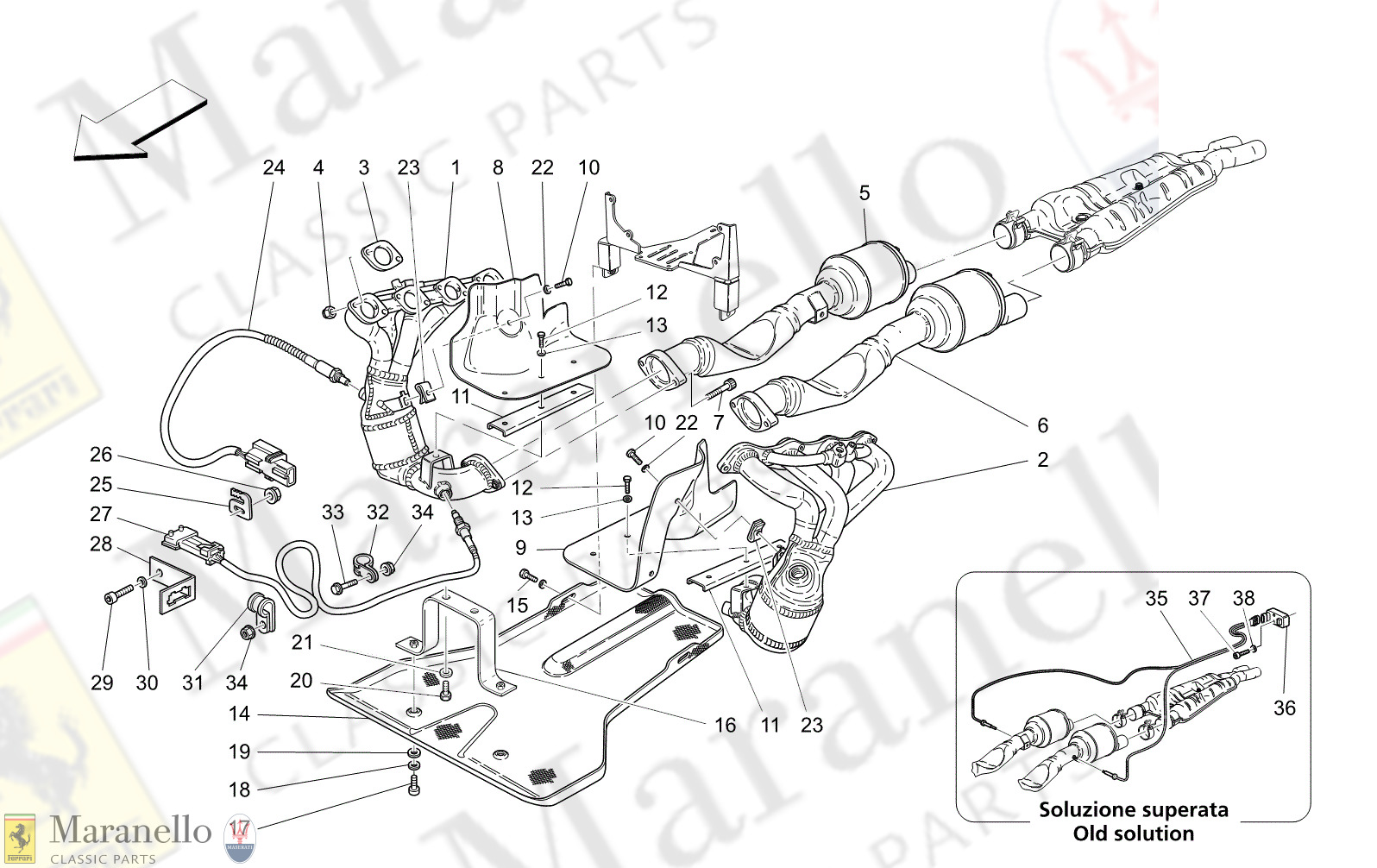 M1.82 - 23 - M182 - 23 Exhaust System