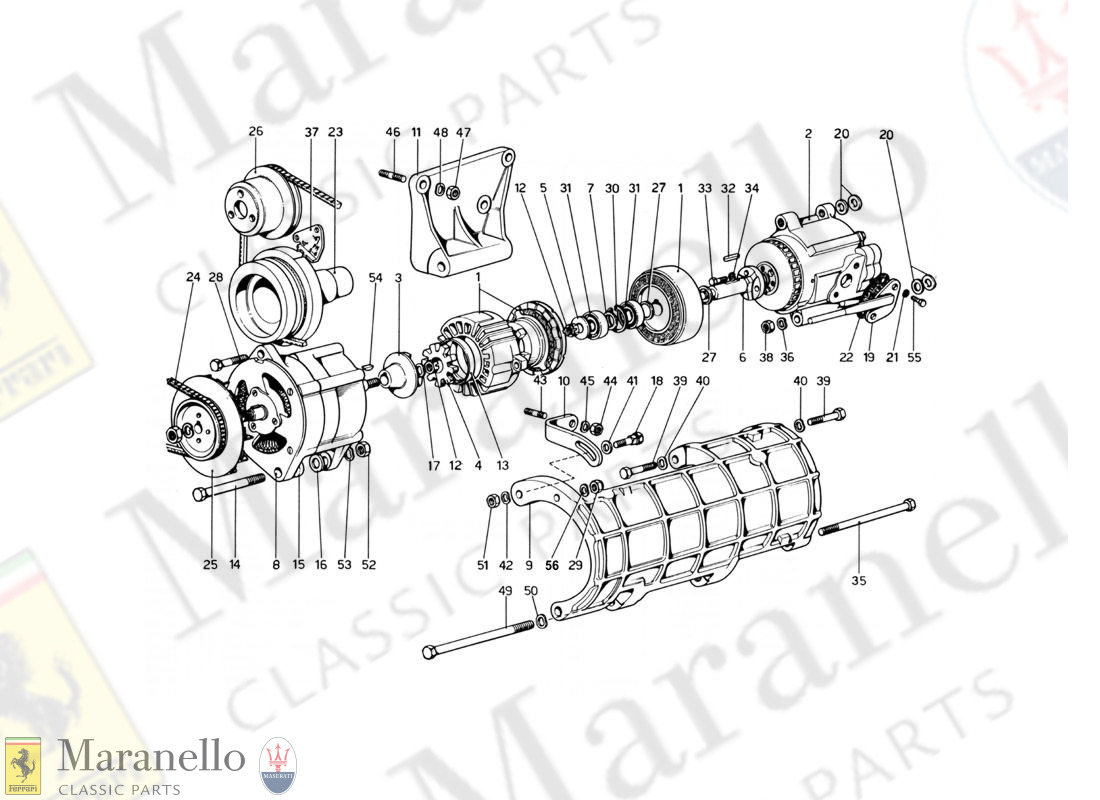 044 - Air Pump & Alternator (Variants For Usa Versions)
