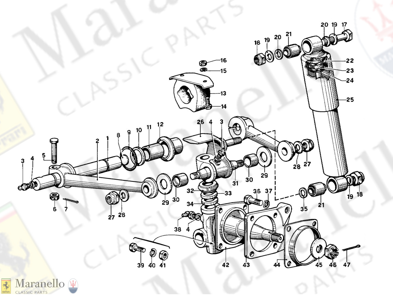 030 - Front Wheel Suspension - Upper Arms