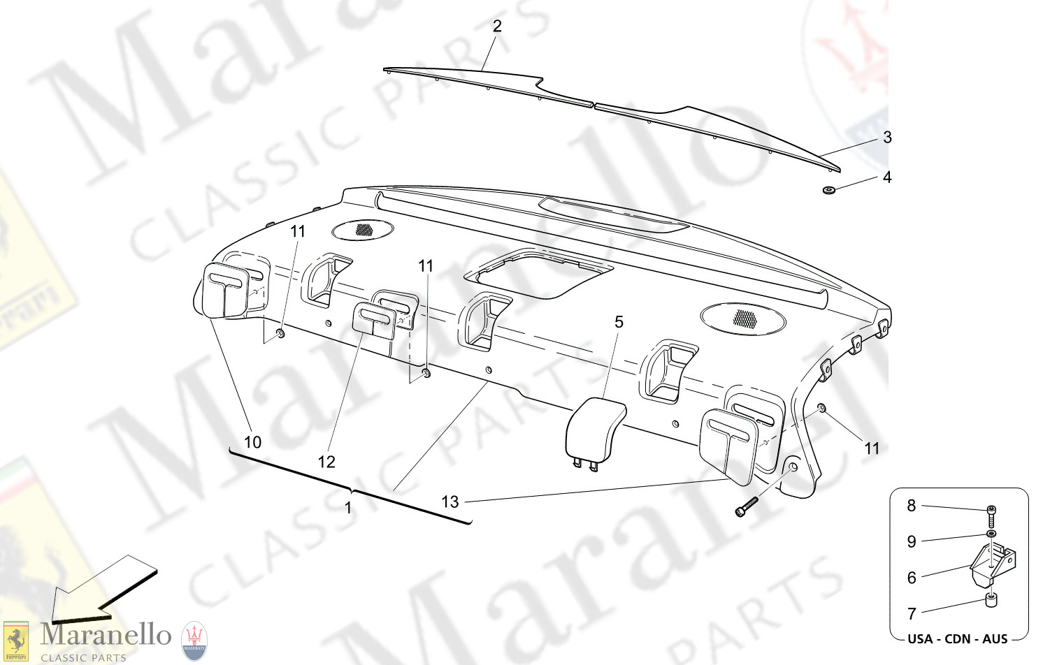 09.46 - 11 - 0946 - 11 Rear Parcel Shelf