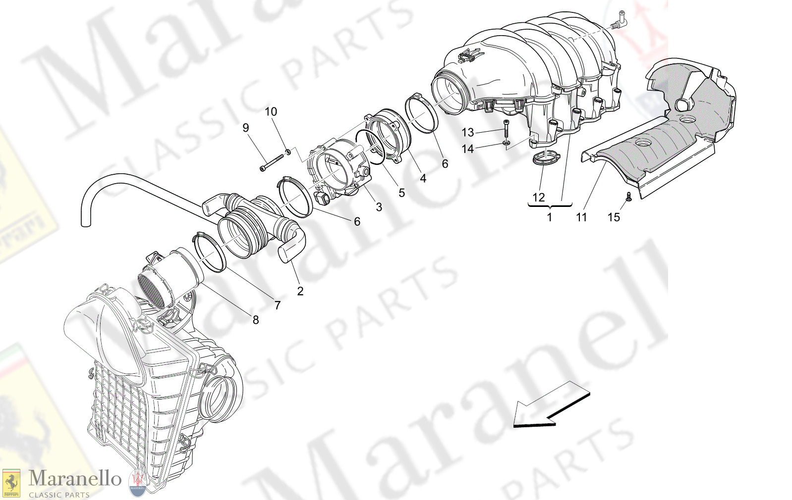 01.40 - 11 - 0140 - 11 Intake Manifold And Throttle Body