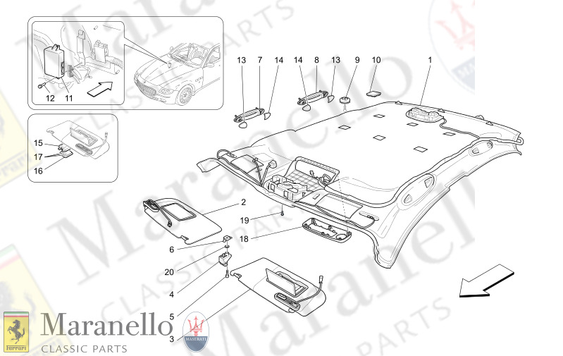 09.45 - 1 ROOF AND SUN VISORS