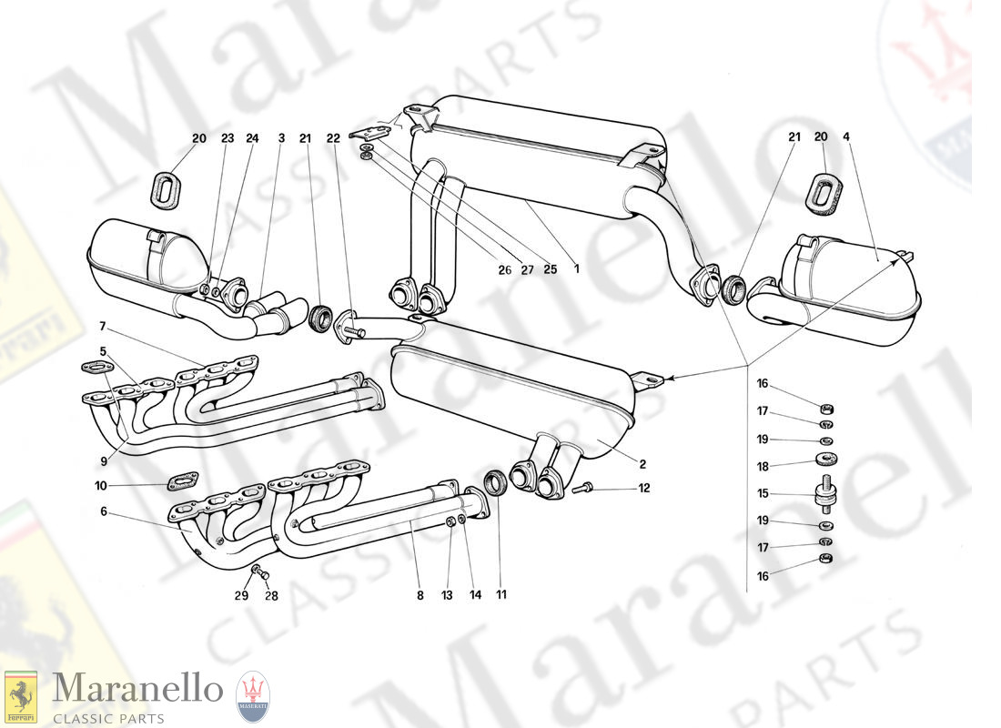 019 - Exhaust System (Not For U.S.- Sa And Ch87)