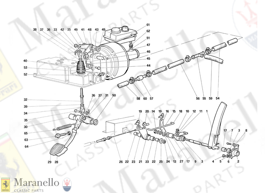 052 - Brake Hydraulic System - Accelerator Control (Variants For RHD)