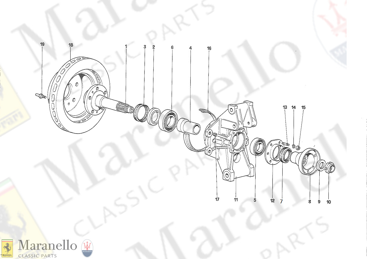044A - Rear Suspension - Brake Disc - Starting From Car N 75997 (Feb88)
