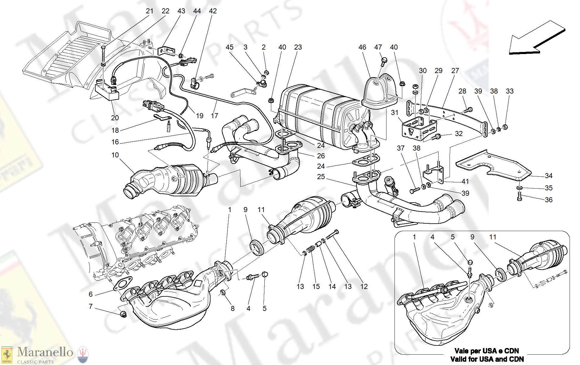 020 - Racing Exhaust System -Optional-