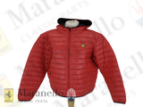 MEN HOODED PADDED JACKET RED XXL