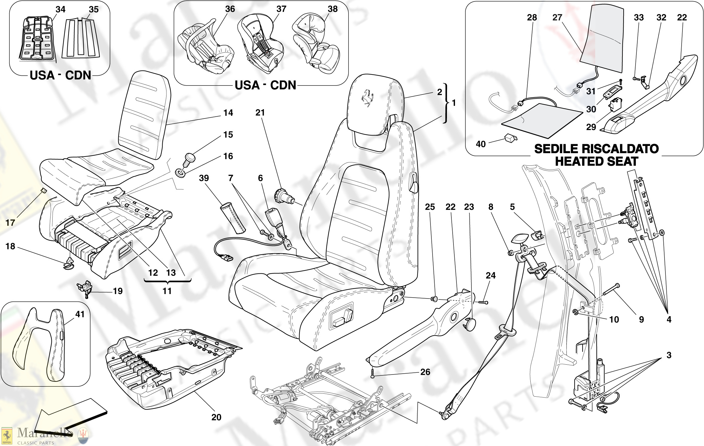 122 - Electric Seat - Seat Belts -Optional-