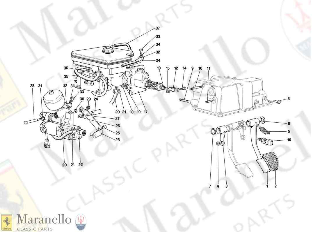 036 - Brake Hydraulic System (For Car With Antiskid System)