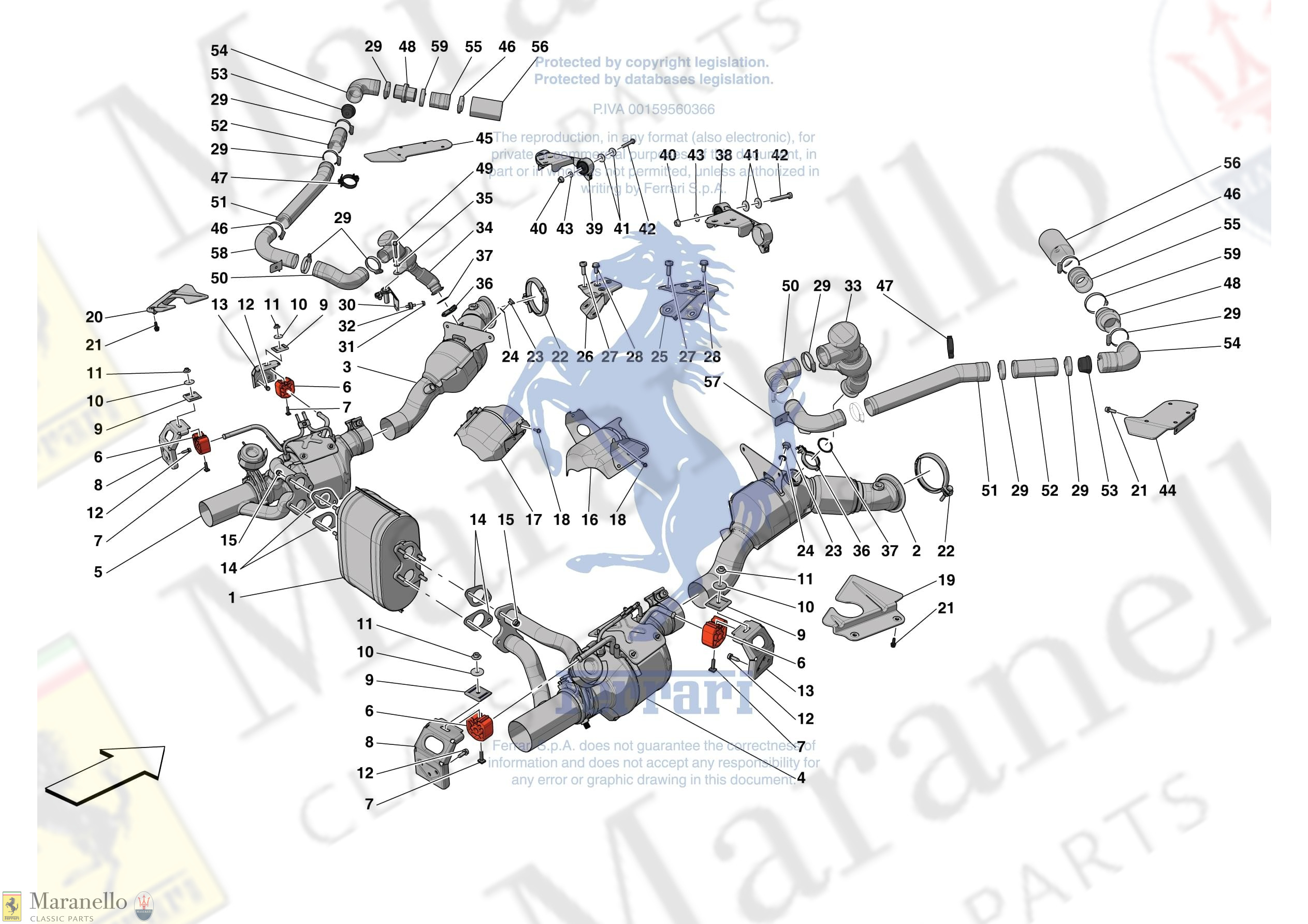 0056 - [MECHANICAL SYSTEM] - D.08.01 - EXHAUST SYSTEM - FRONT SECTION
