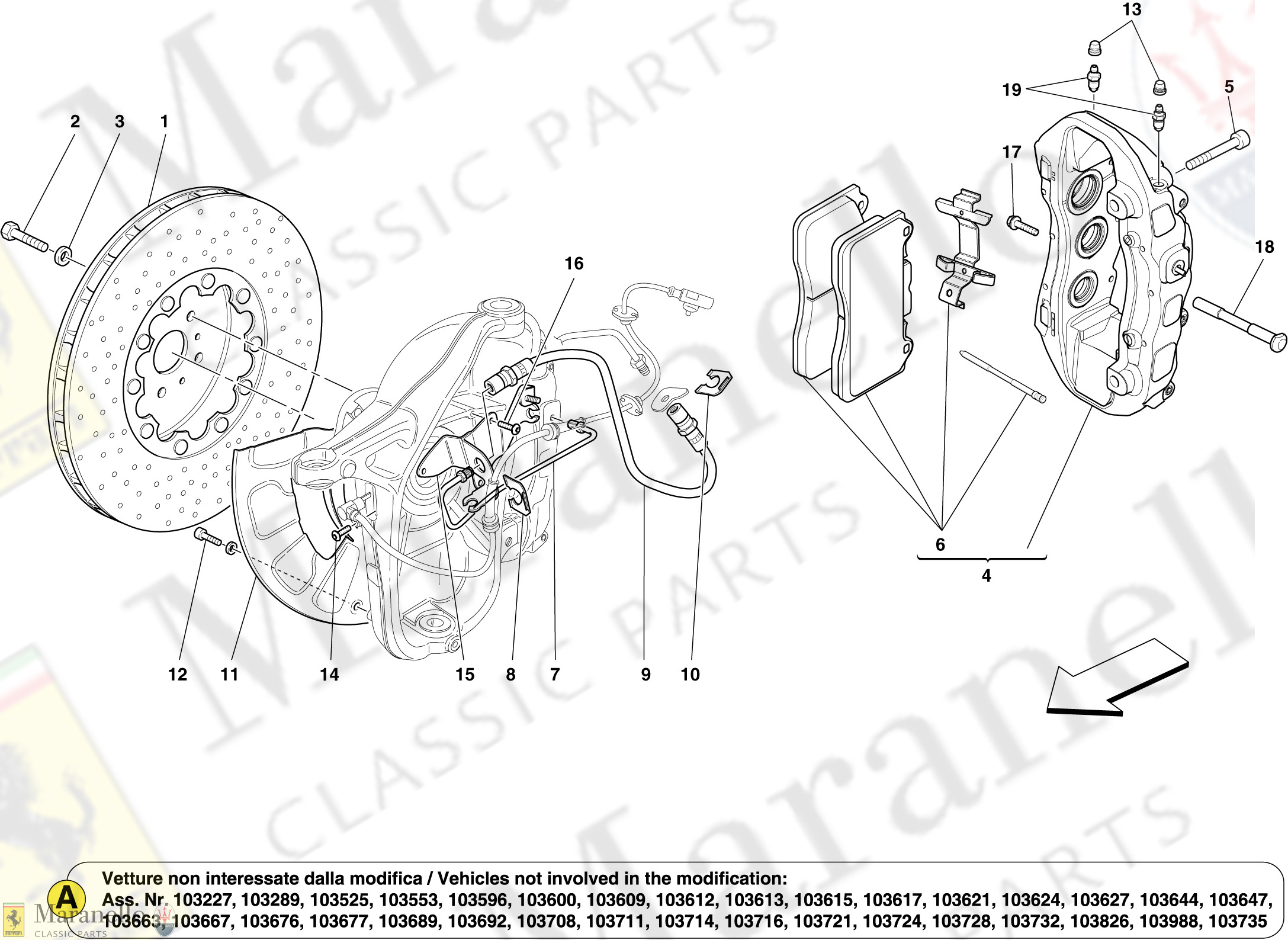 039 - Front Wheel Brake System Components