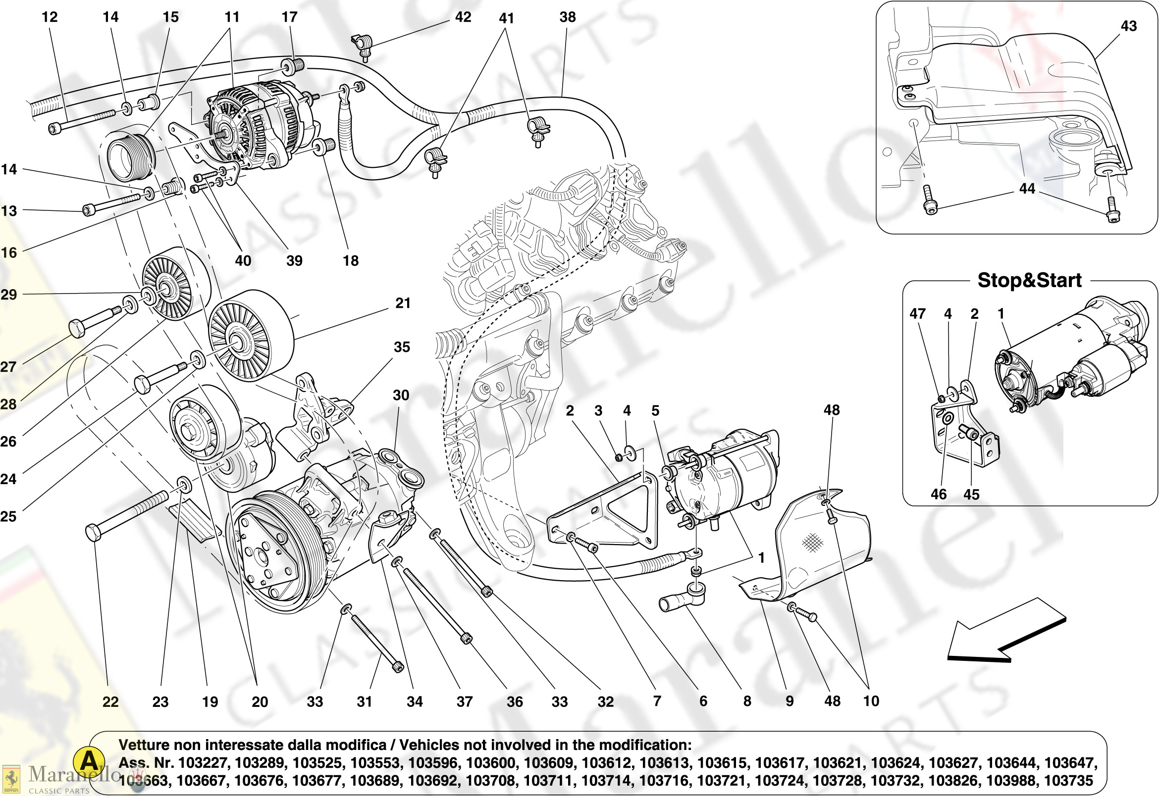 051 - Alternator, Starter Motor And Ac Compressor