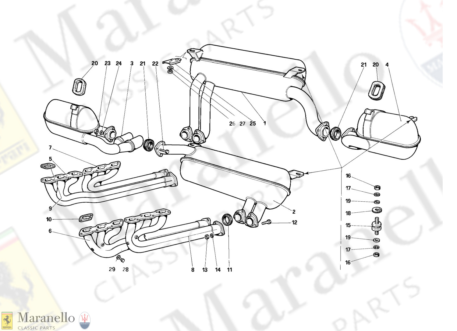 019 - Exhaust System (Not For U.S.- Sa And Ch87)