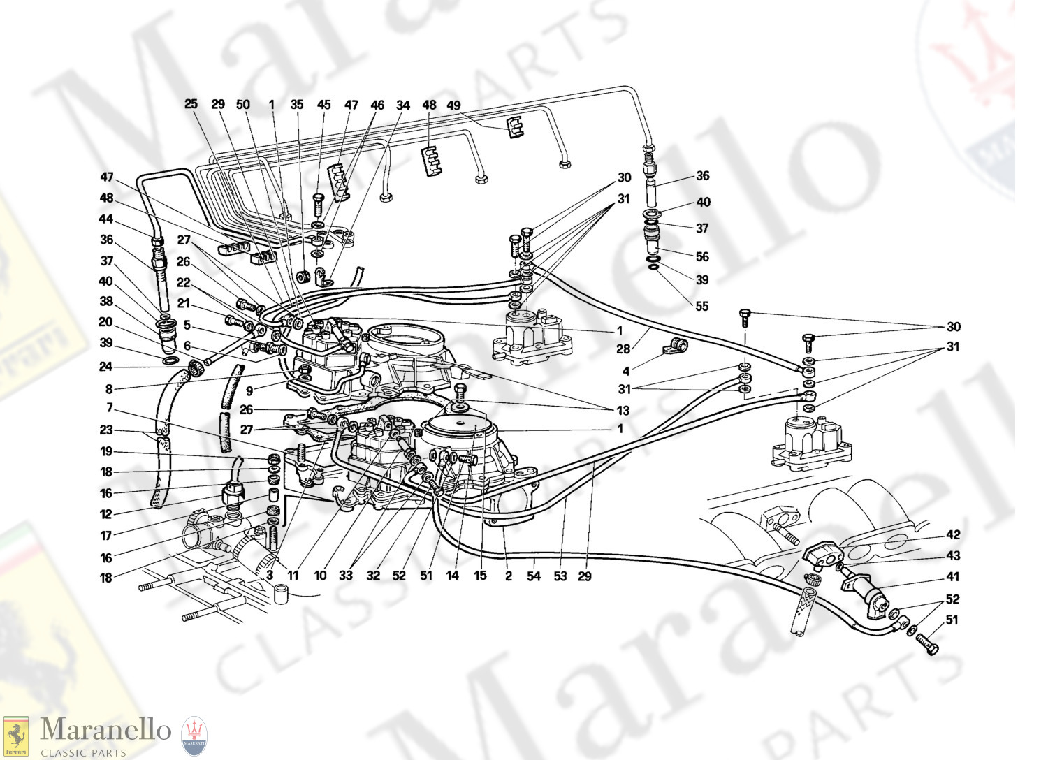 011 Fuel Distributors Lines (KJetronic System) parts diagram for