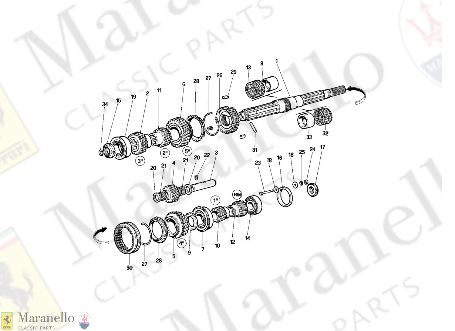 032 - Main Shaft Gears