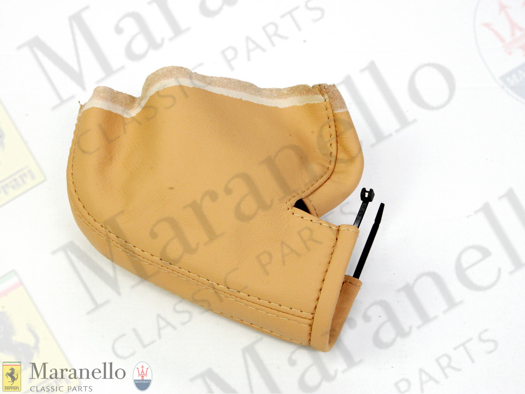 Handbrake Cover - Beige Leather
