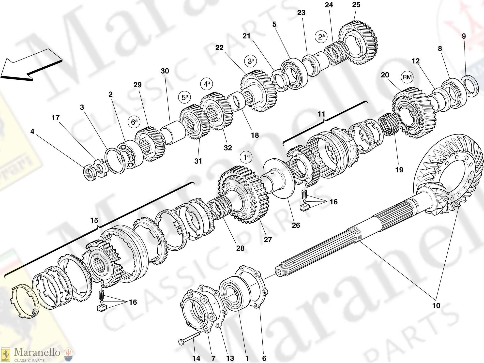 027 - Secondary Gearbox Shaft Gears