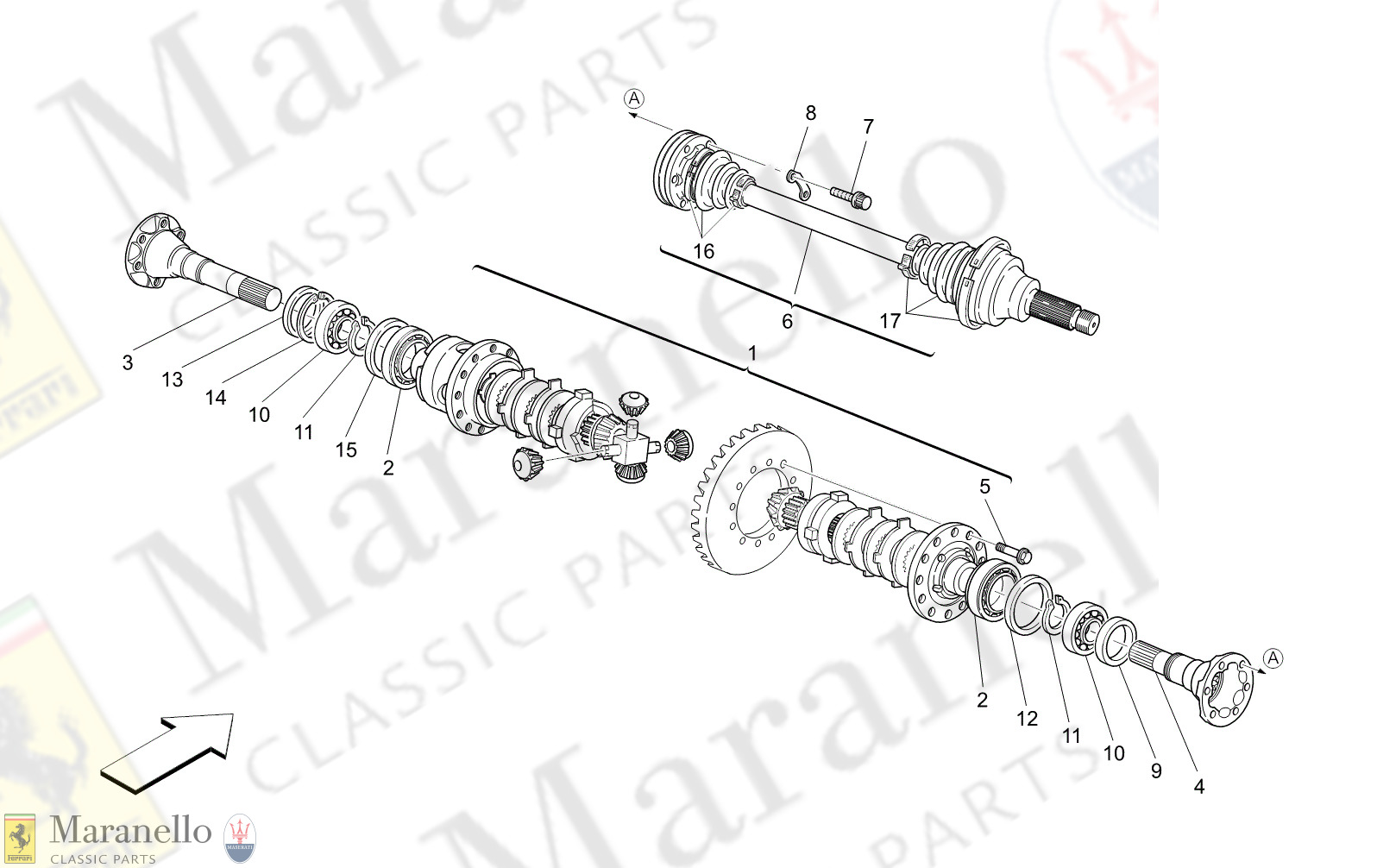 M3.21 - 11 - M321 - 11 Differential And Rear Axle Shafts