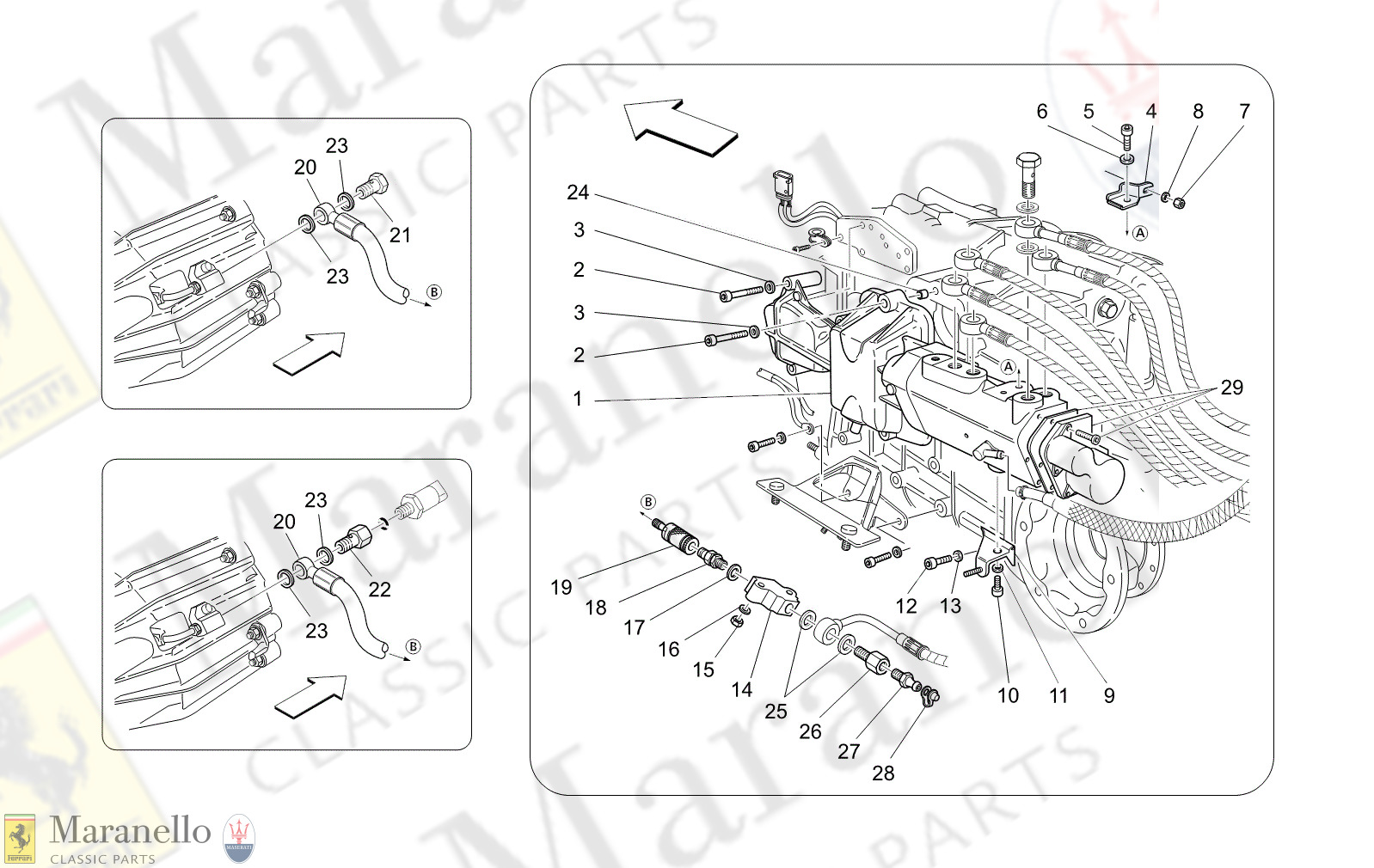 02.01 - 1 - 0201 - 1 Actuation Hydraulic Parts For F1 Gearbox