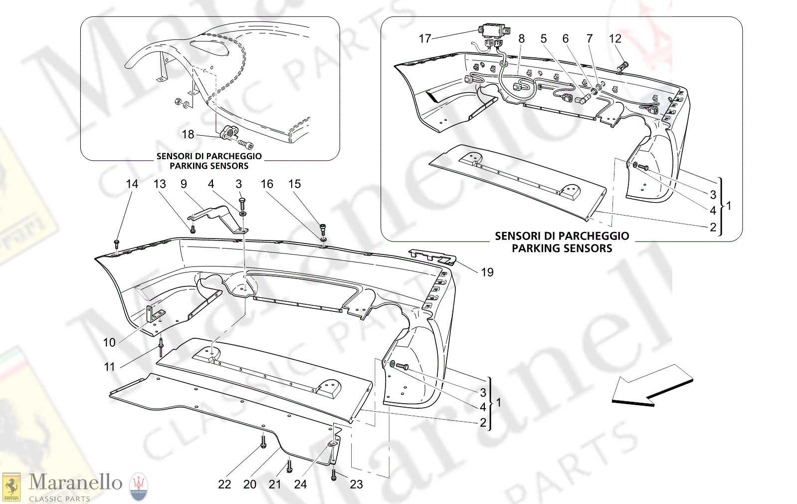C9.11 - 12 - C911 - 12 Rear Bumper