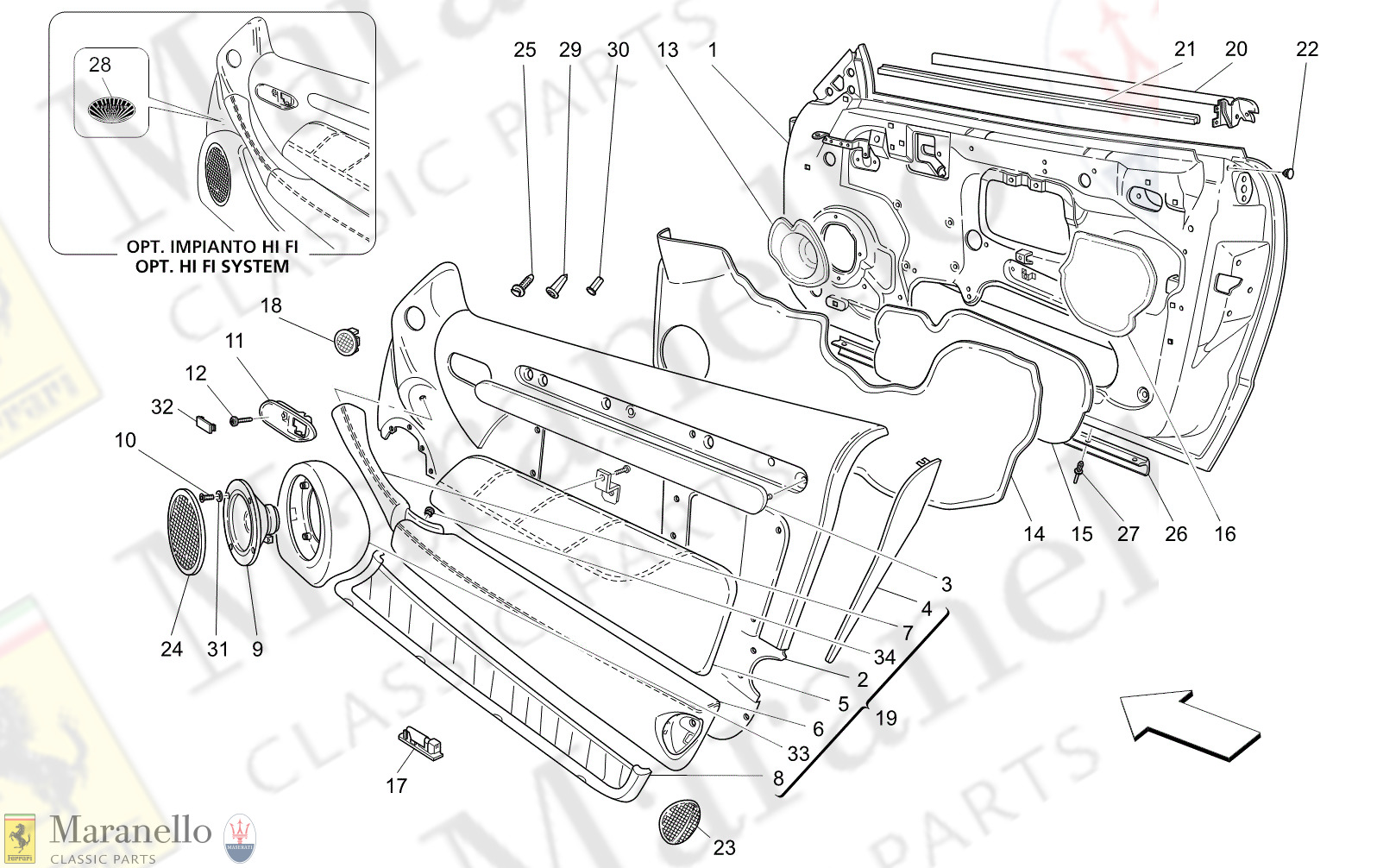 C9.30 - 12 - C930 - 12 Front Doors: Trim Panels