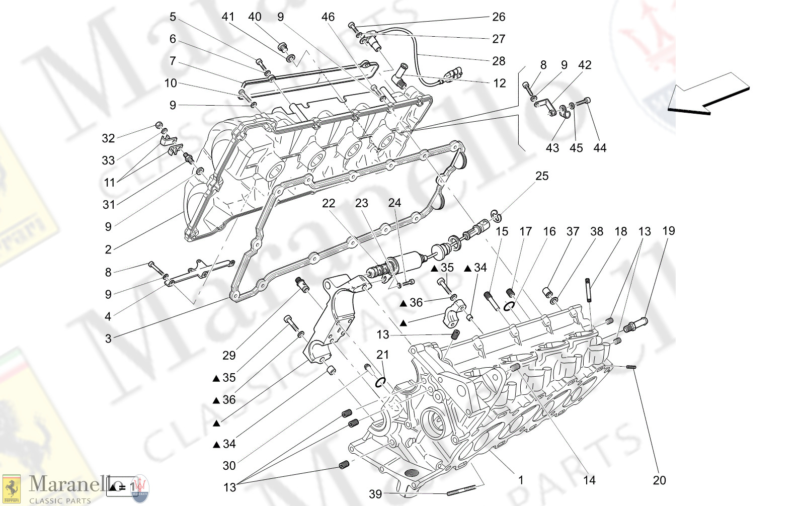 M1.20 - 12 - M120 - 12 Rh Cylinder Head