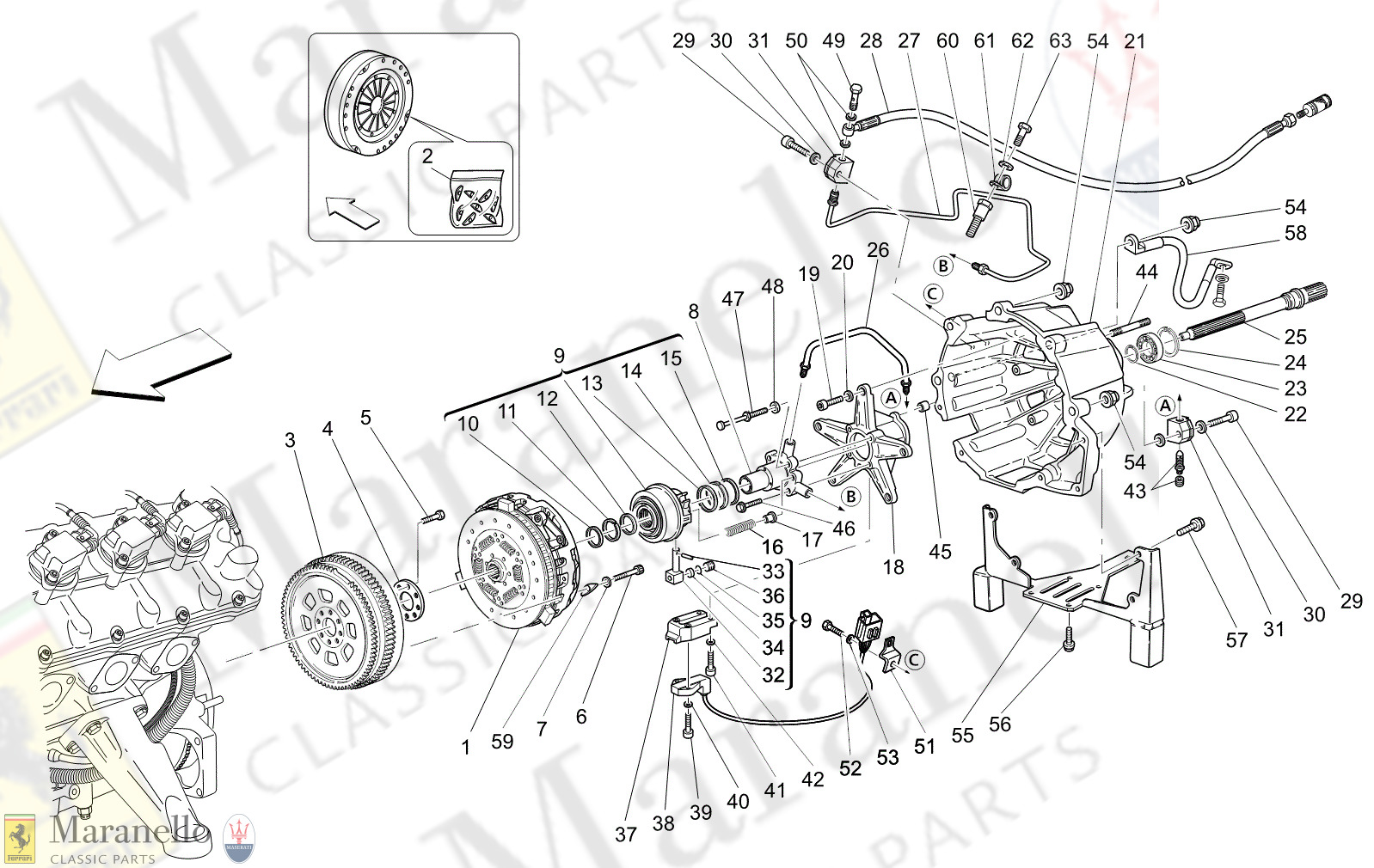 M2.11 - 13 - M211 - 13 Friction Discs And Housing For F1 Gearbox