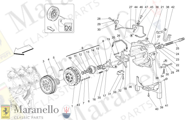 M2.10 - 1 CLUTCH DISCS AND HOUSING FOR MECHANICAL GEARBOX
