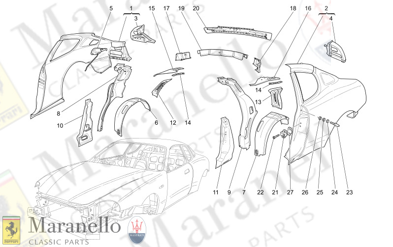C9.02 - 1 BODYWORK AND REAR OUTER TRIM PANELS