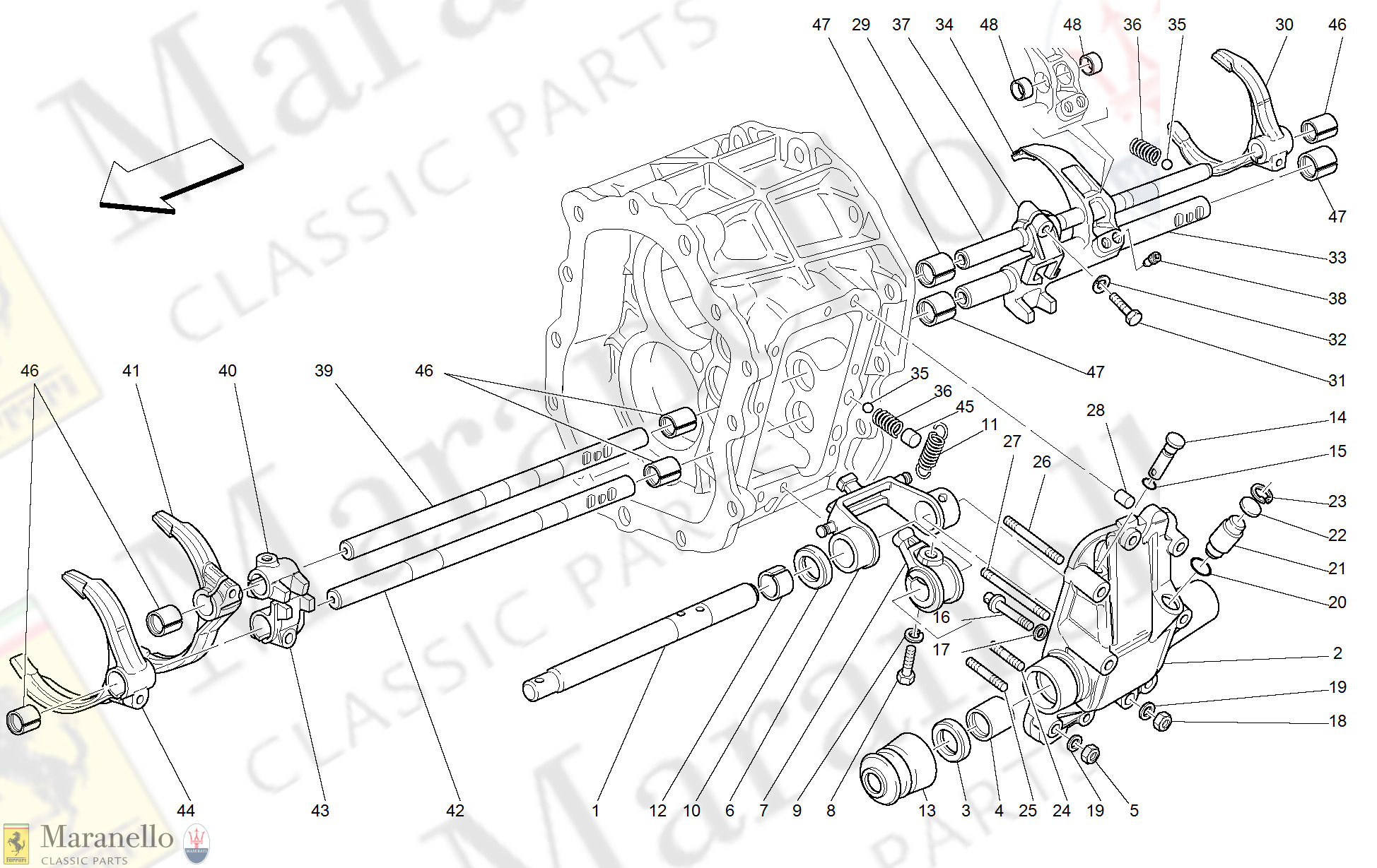 034 - Inside Gearbox Controls -Not For F1-