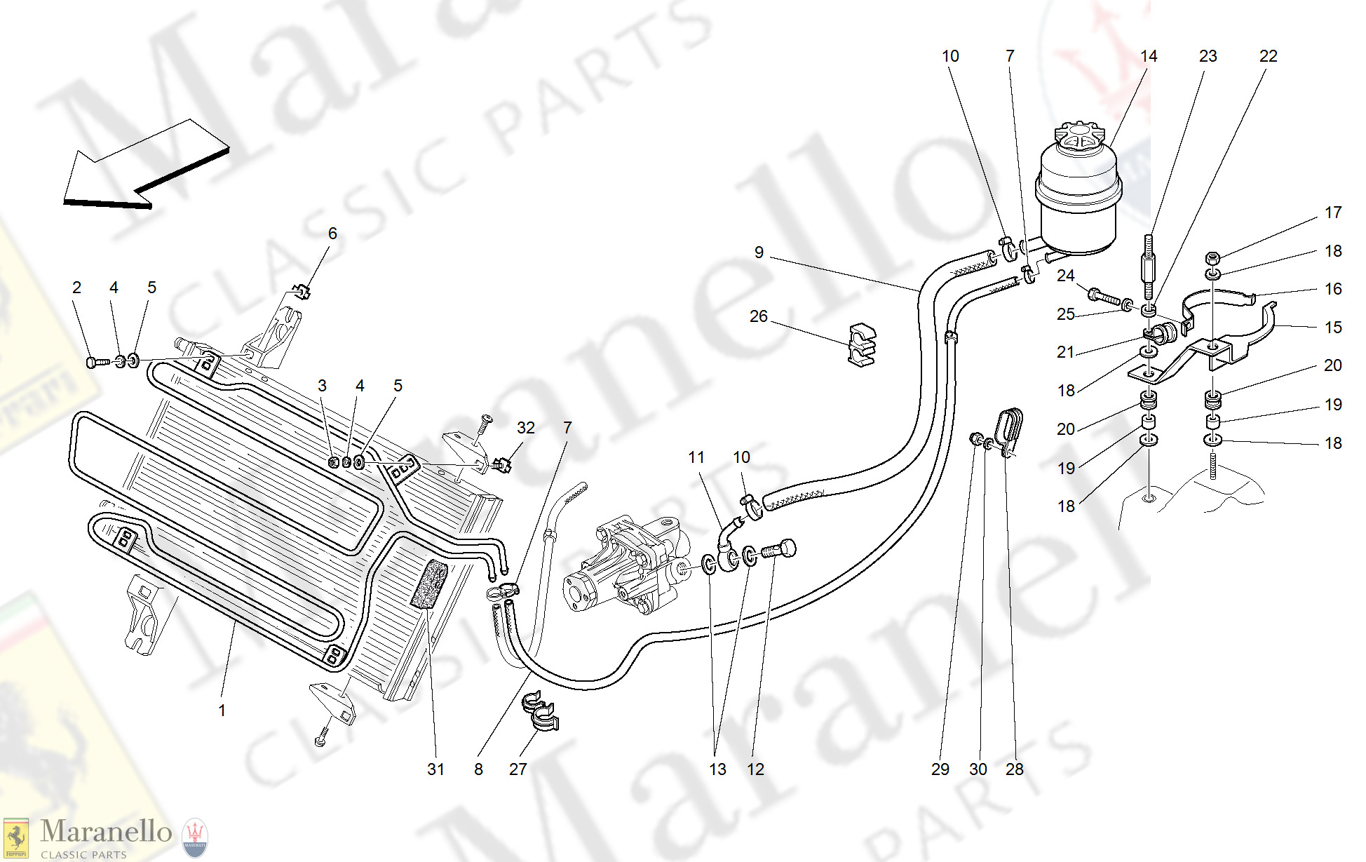 050 - Oil Tank For Servosteering And Serpentine