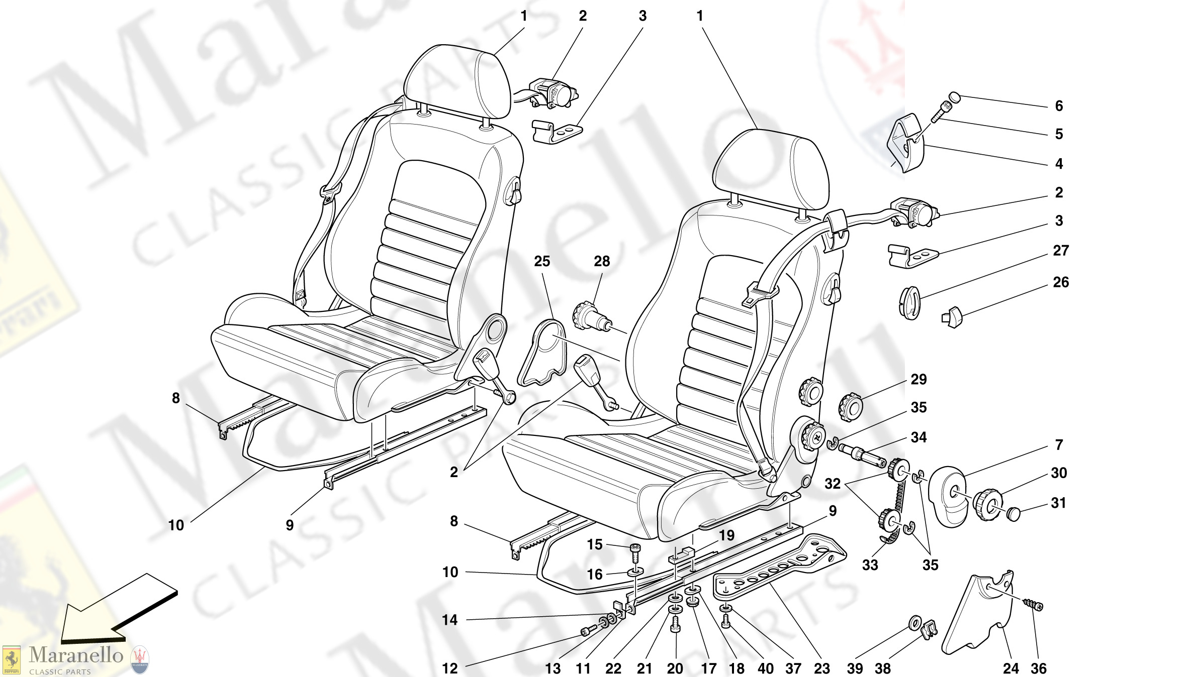 128 - Seat And Safety Belts -Comfort-Not For Spider-