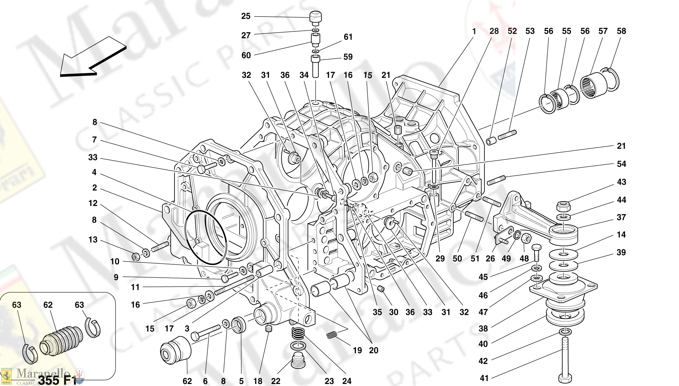 030 - Gearbox/Differential Housing And Intermediate Casing