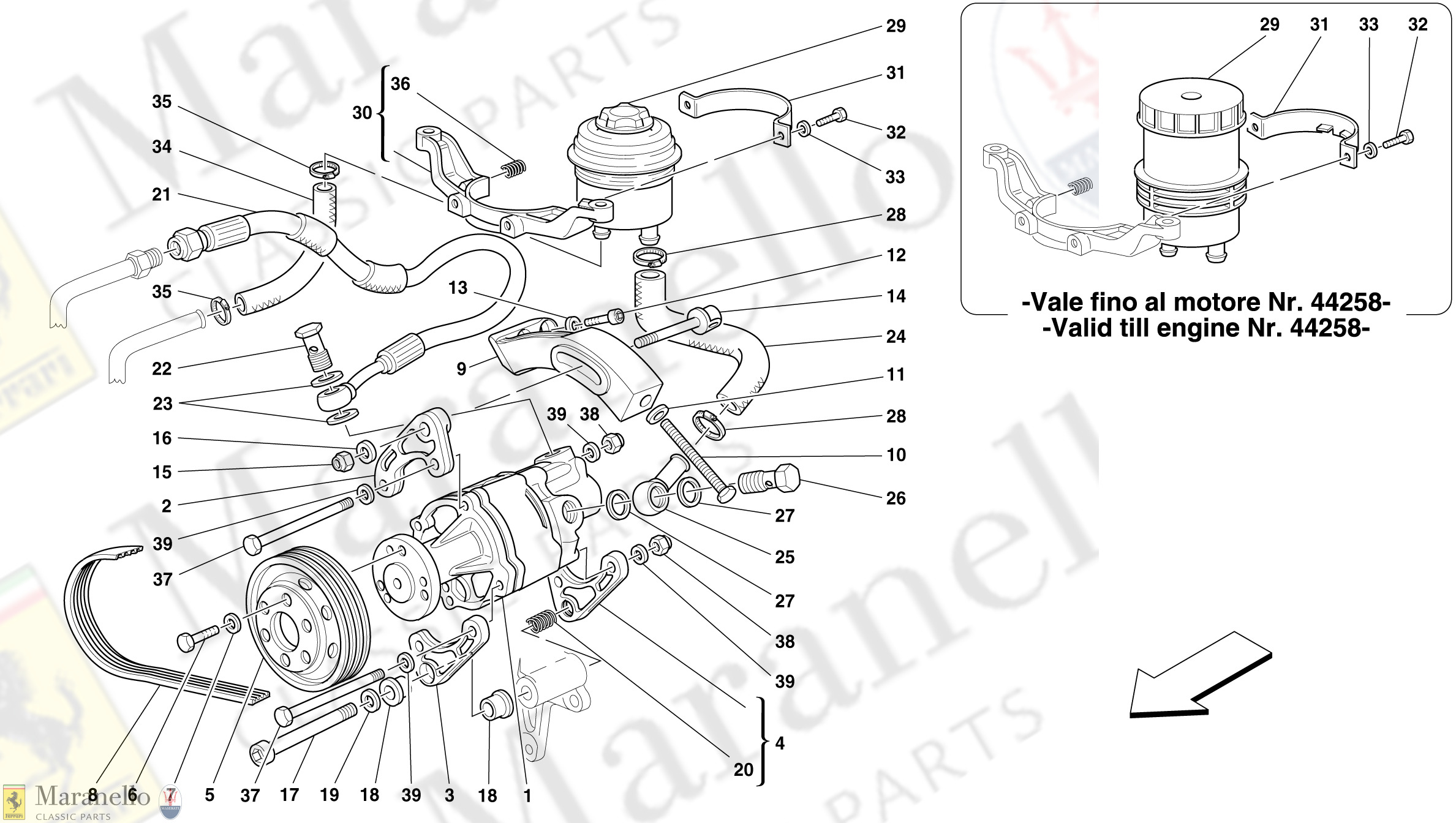 047 - Hydraulic Steering Pump And Tank