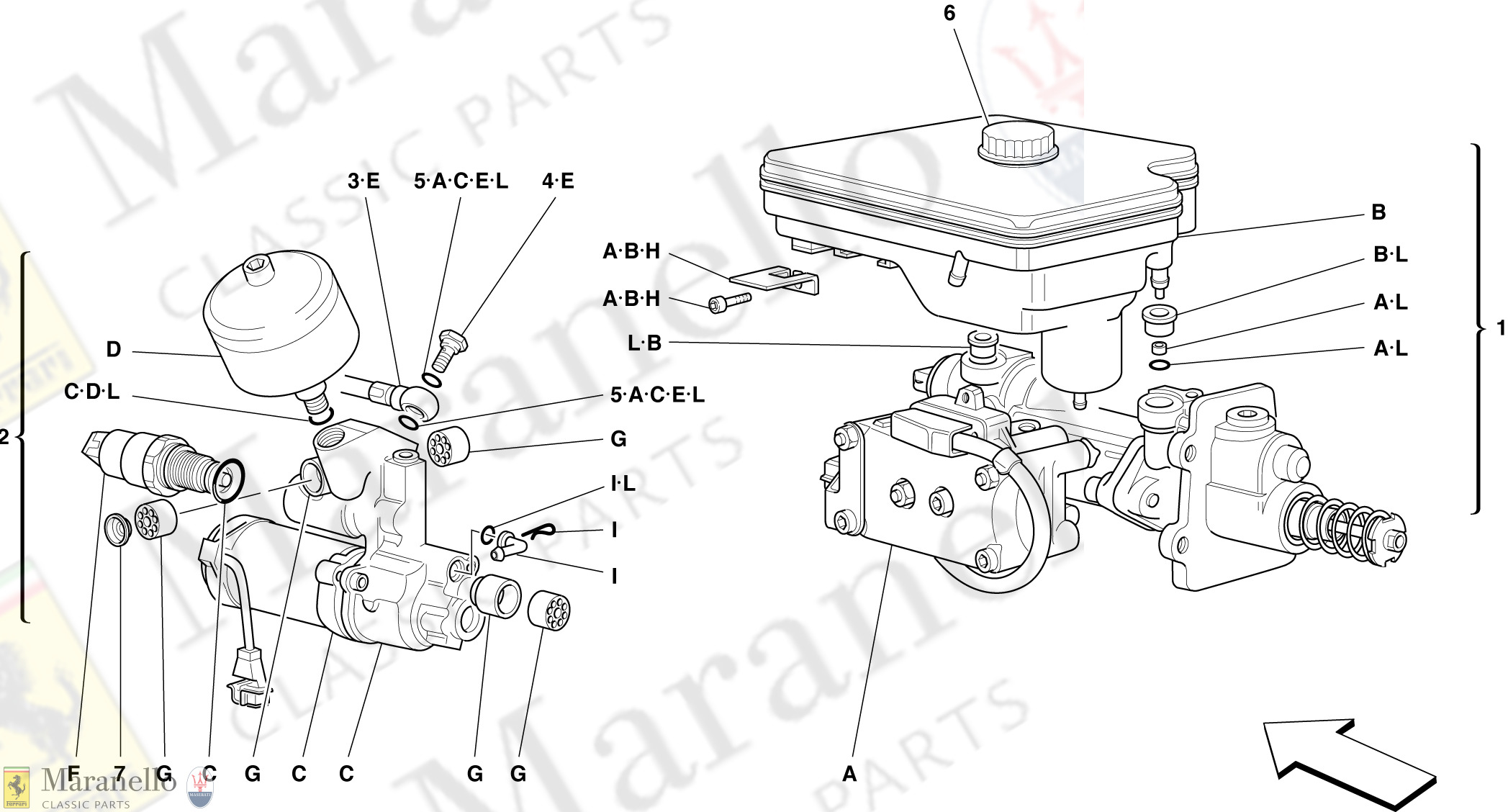 039 - Hydraulic System For Abs Teves -Not For Abs Bosch And 355 F1 Cars-