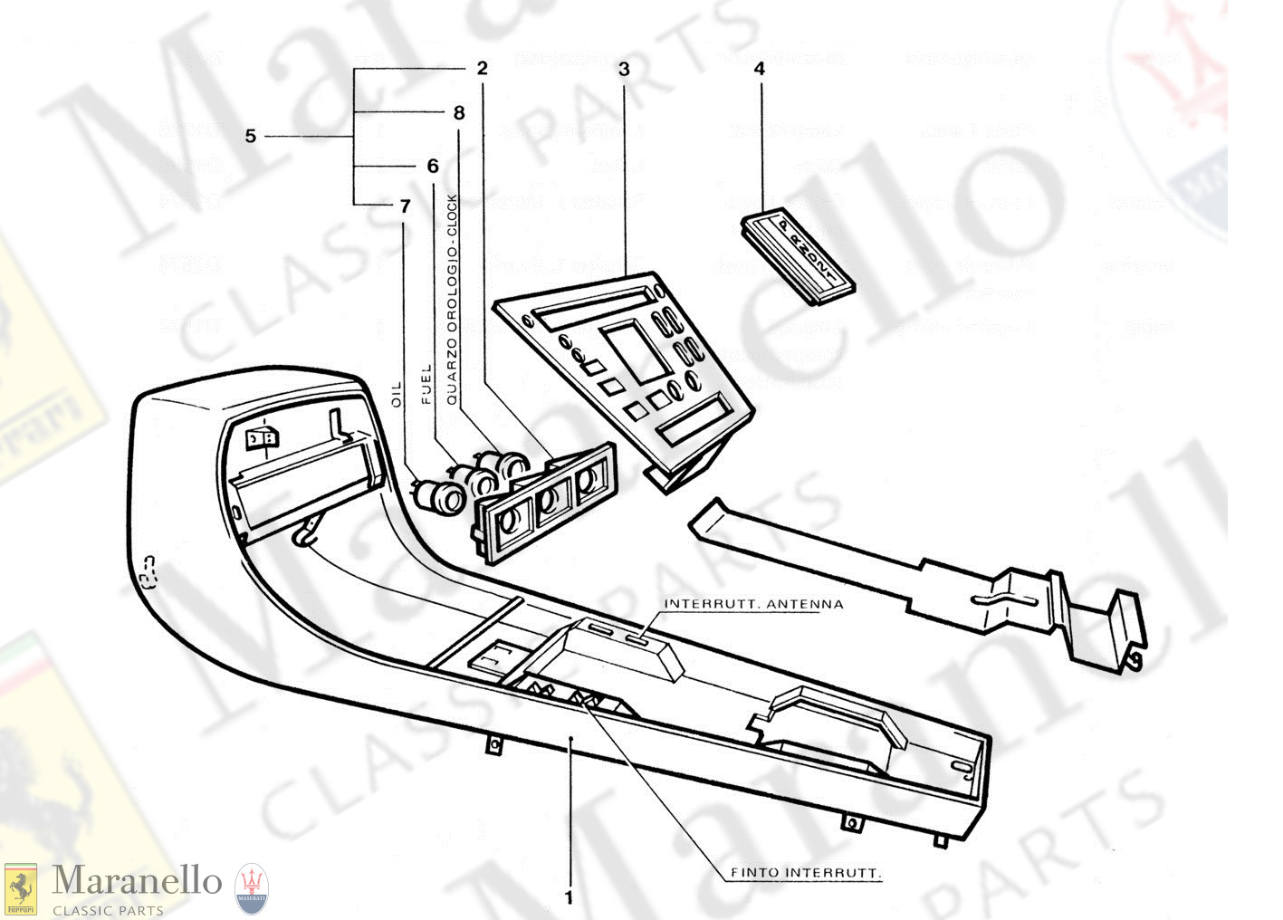 221B - Centre Console From Car 1226