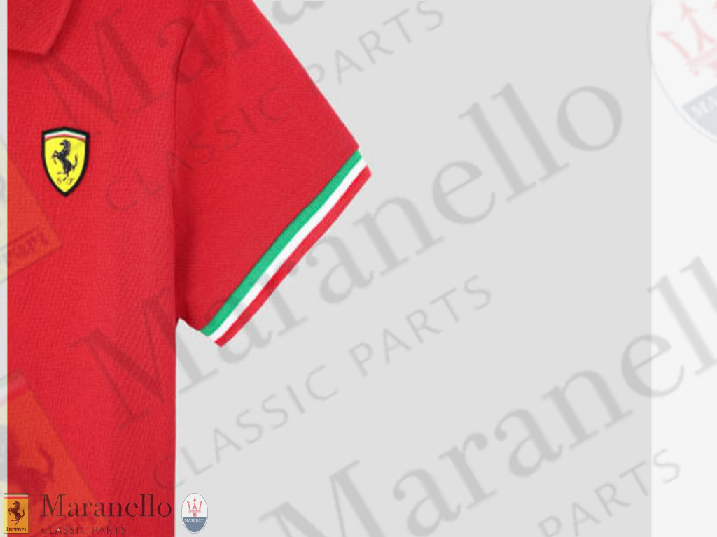 Boy Ita Tricolor Flag Piquet Polo Shirt - REDC - 9Y