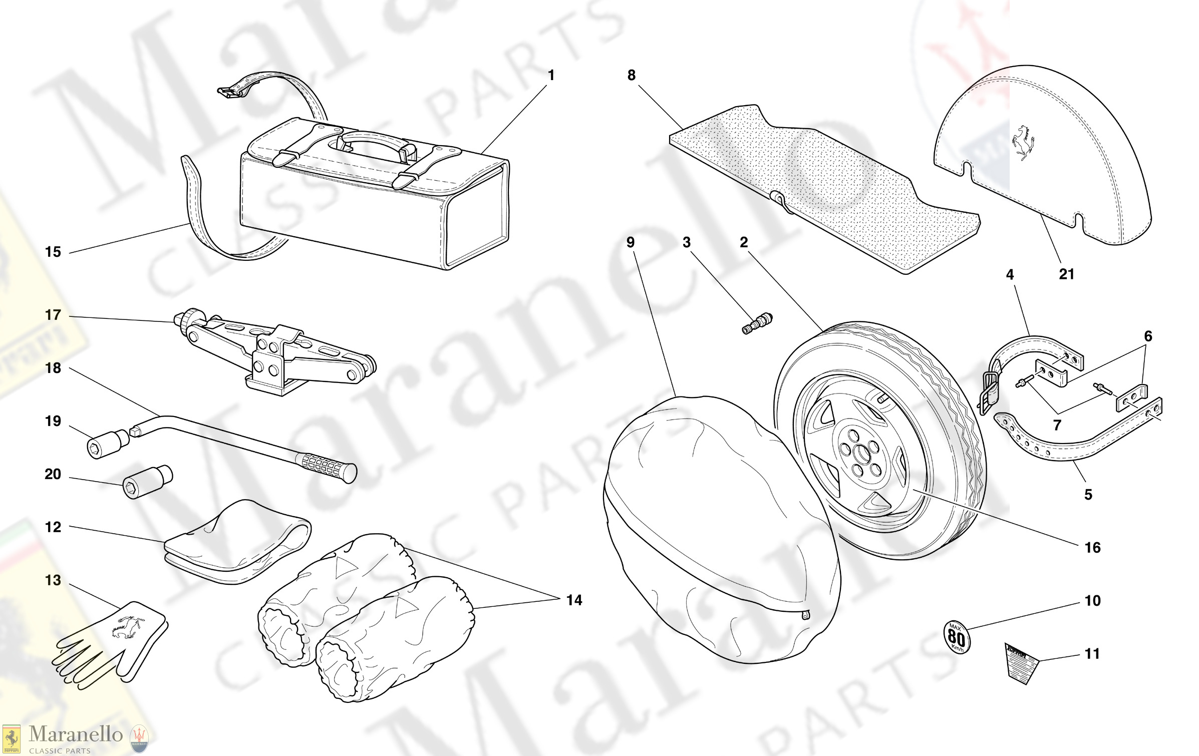 059 - Spare Wheel And Accessories