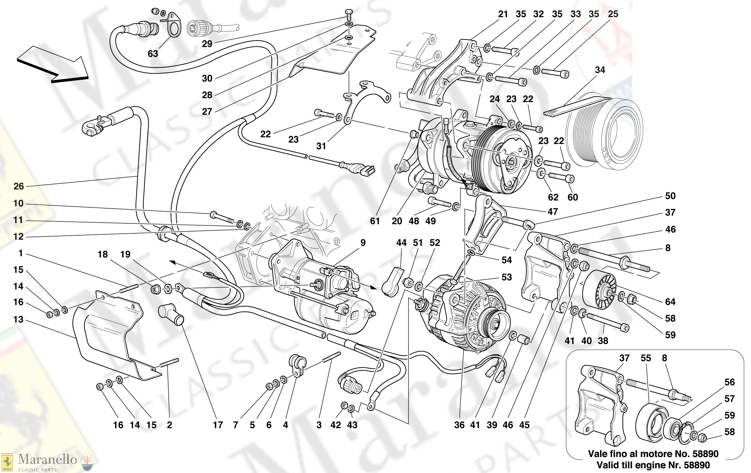 055 - Alternator - Starting Motor - Air Conditioning Compressor