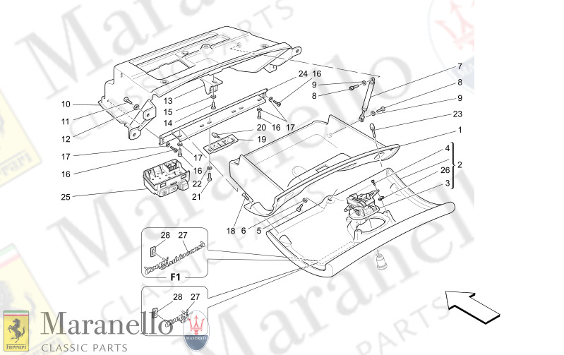 C9.52 - 1 GLOVE COMPARTMENTS