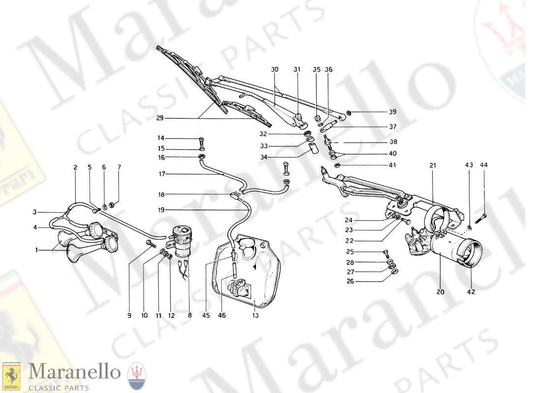 119 - Windshield Wipers, Washer And Horns
