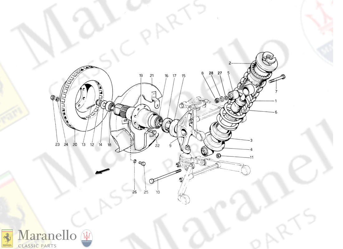 031 - Front Suspension - Hub And Shock Absorber