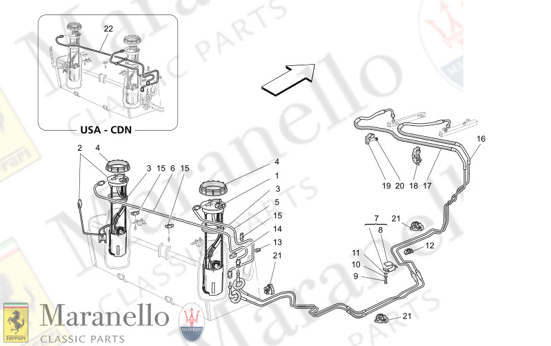 M1.43 - 1 FUEL PUMPS AND CONNECTION LINES