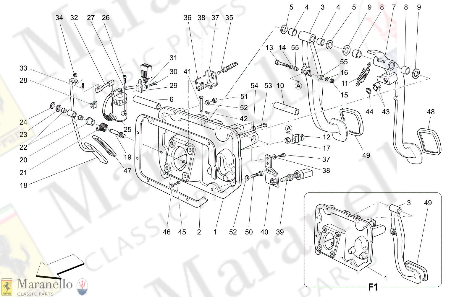 M5.20 - 21 - M520 - 21 Complete Pedal Board Unit