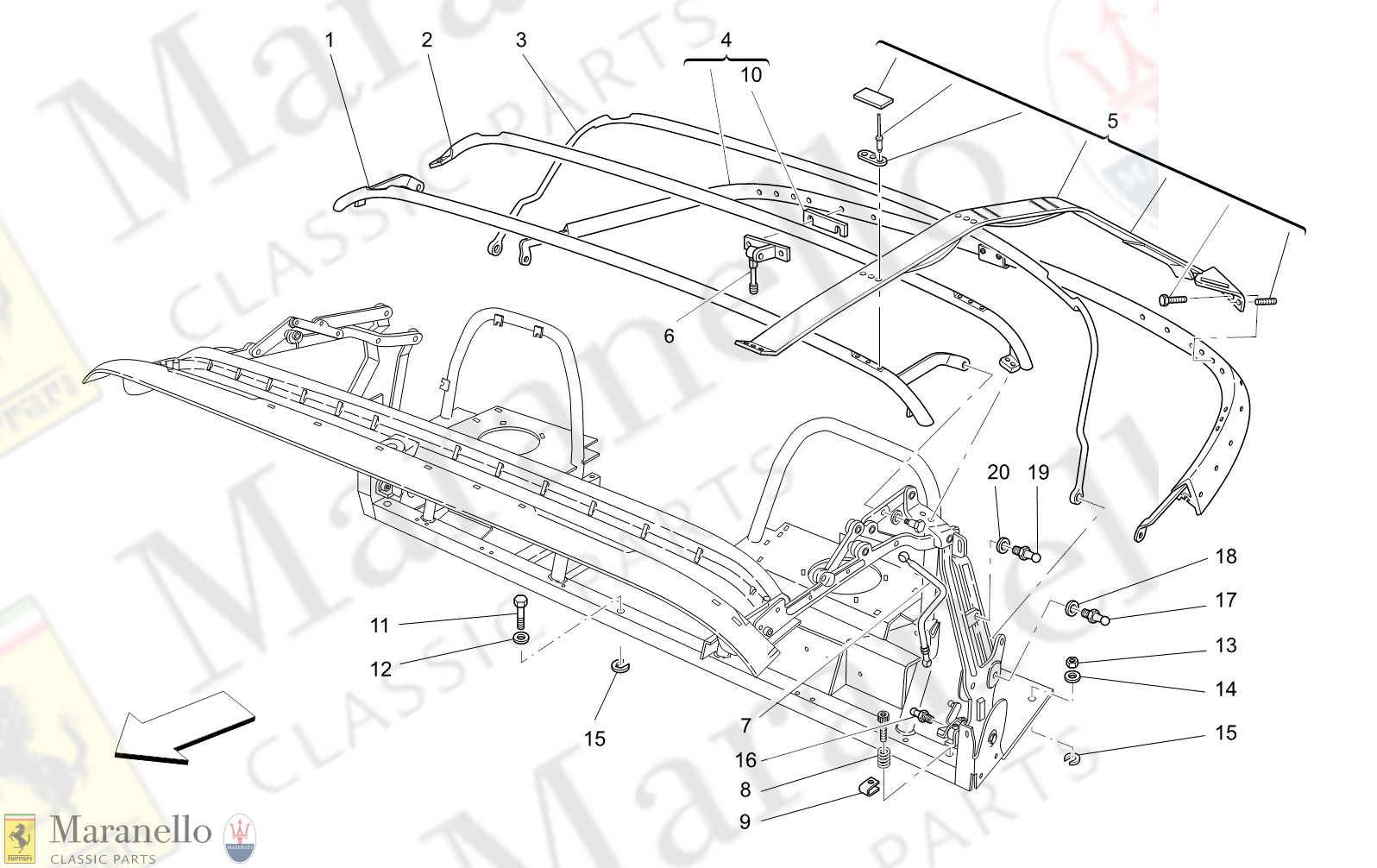 C9.86 - 11 - C986 - 11 Electrical Capote: Structure