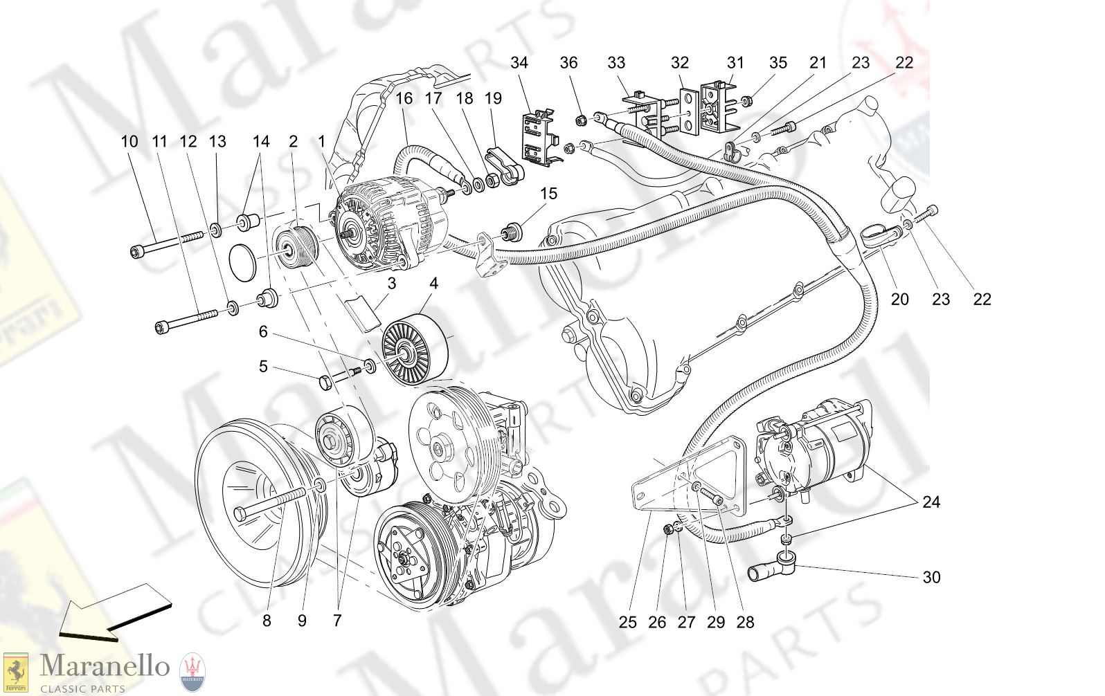 M1.91 - 11 - M191 - 11 Alternator And Starting Motor